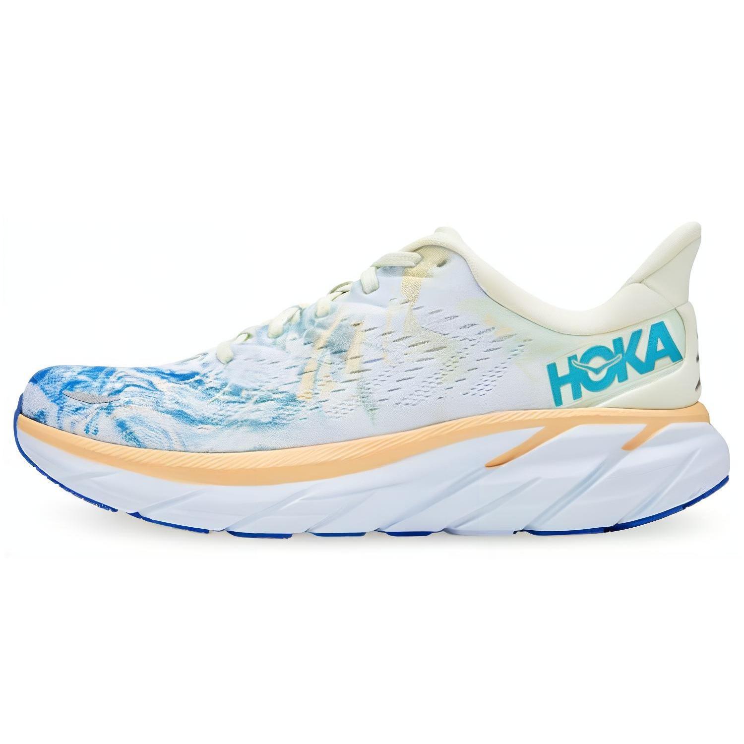 (WMNS) HOKA ONE ONE Clifton 8 Wide Белый Синий Женская 1121375-TGT EU 38⅔