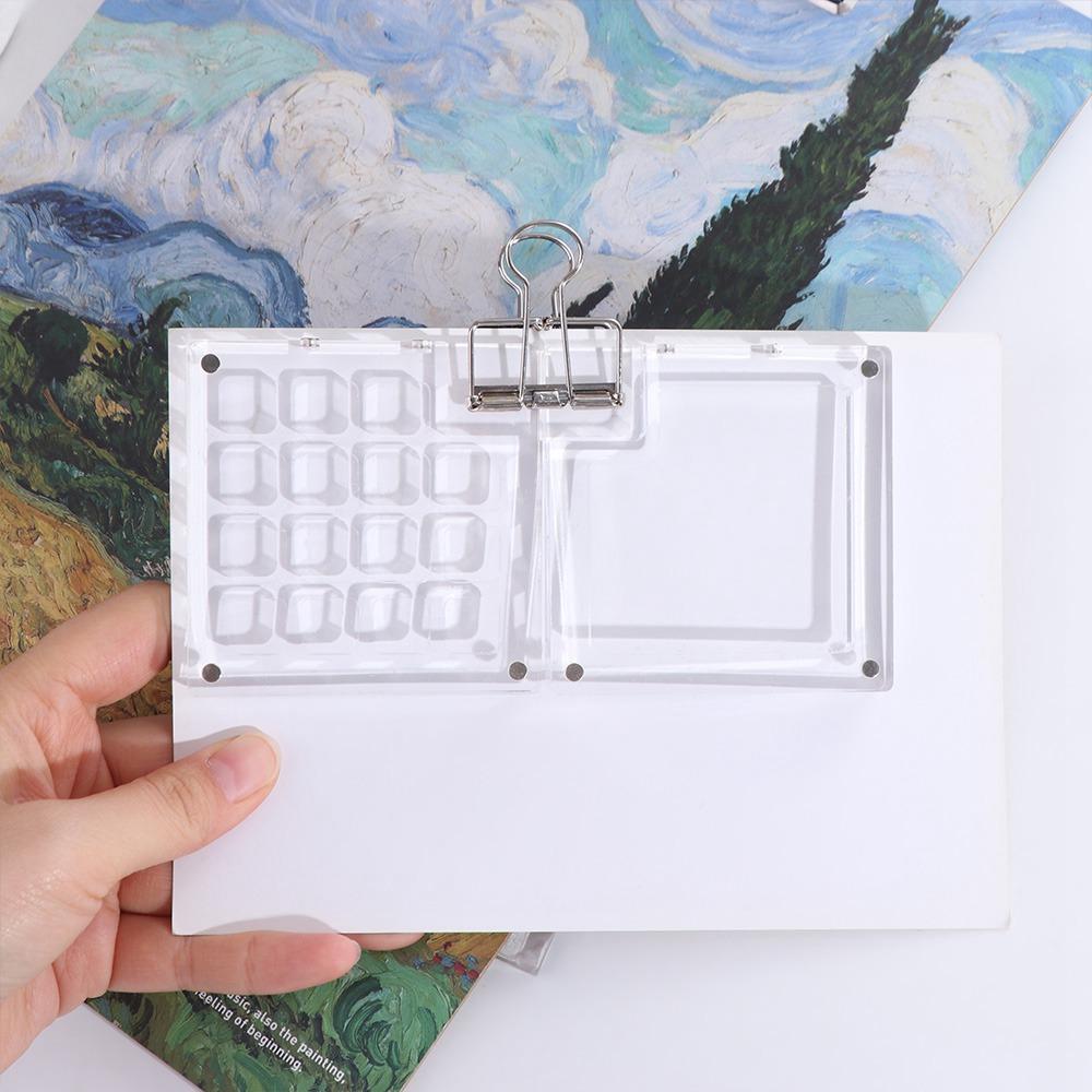 Mini Paint Pigment Box 8/15 Grid Empty Paint Box Art Supplies Watercolor Paint Palette Student