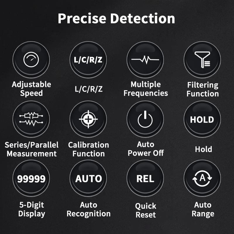ZOYI ZT-DQ01 Intelligent LCR Tester digital bridge 100KHz , automatic measurement of resistance, capacitance and inductance