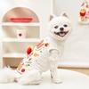 Dog Shirt Summer Ice Silk Pet T-Shirts Soft Breathable Burger Fries Ice Cream Print Sleeveless Vest for Small Medium Dogs