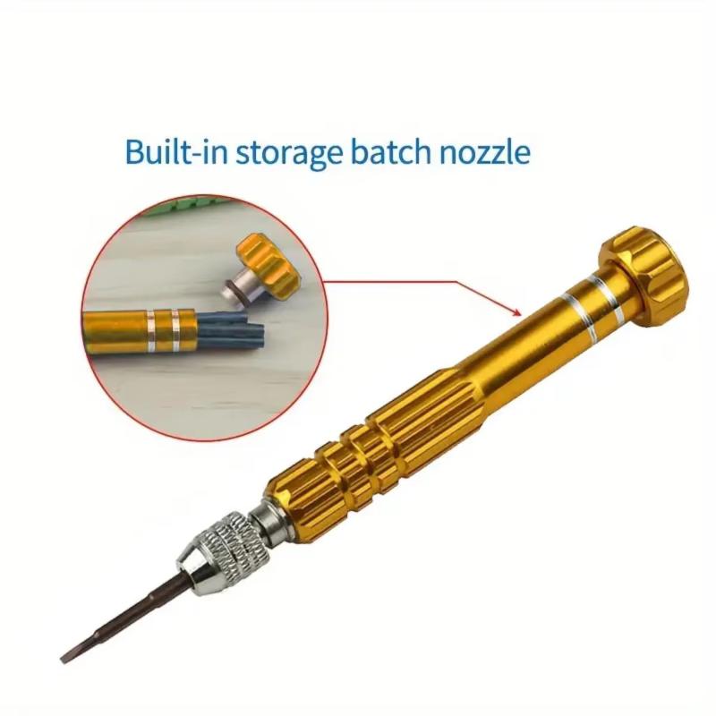 1 Set 5 In 1 Multifunctional Small Screwdriver Kit Repair Tool For Eyeglass Sunglasses Electronics Cellphone Jewelry And More