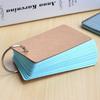 DIY Portable Flashcards: Blank Cards with Ring for Handwritten Memorization