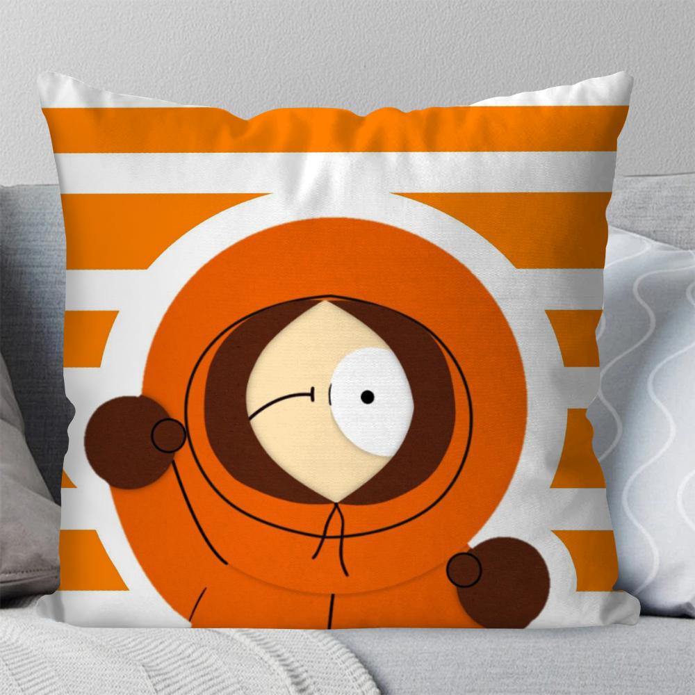 Animated Movie S-South Park Pillow Case Square Pillow Bedroom Sofa Leisure Comfort Cushion Car Living Room Home Decoration 40X40
