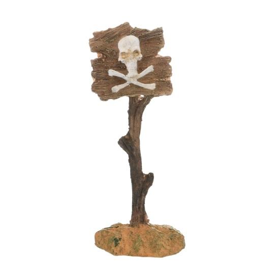 Aquarium Decoration Ornament Cartoon Resin Artificial Shark Warning Sign Landscaping Accessories for Fish Tank Aquarium Background