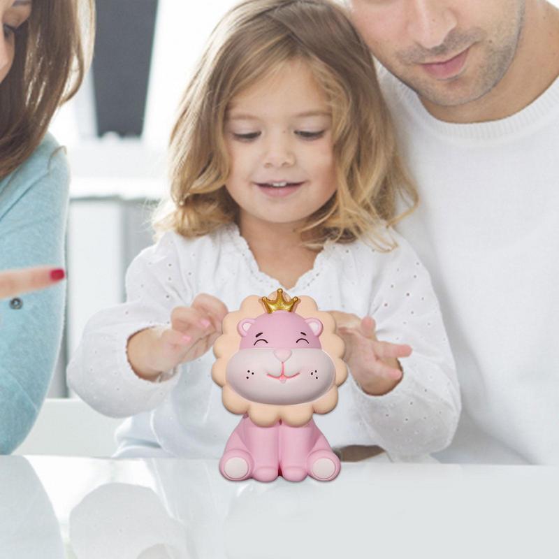 Lion Piggy Bank Cute Smiling Lion Shaped Money Bank Money Bank Piggy Bank For Boys Girls Kids Gifts For Nursery Decor Birthday