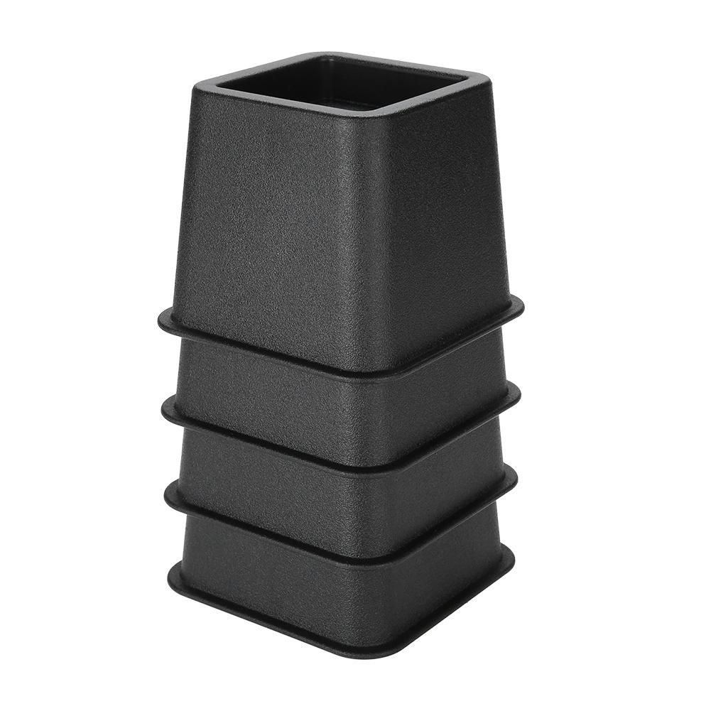 4Pcs Set 3  Furniture Raisers Adjustable Bed Chair Riser Wide Feet Lift Stands