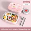 1550ML 316 Stainless Steel Thermal Bento Lunch Box Bag Compartment Microwave Lunch Container Kid Adult Leak-Proof Food Storage