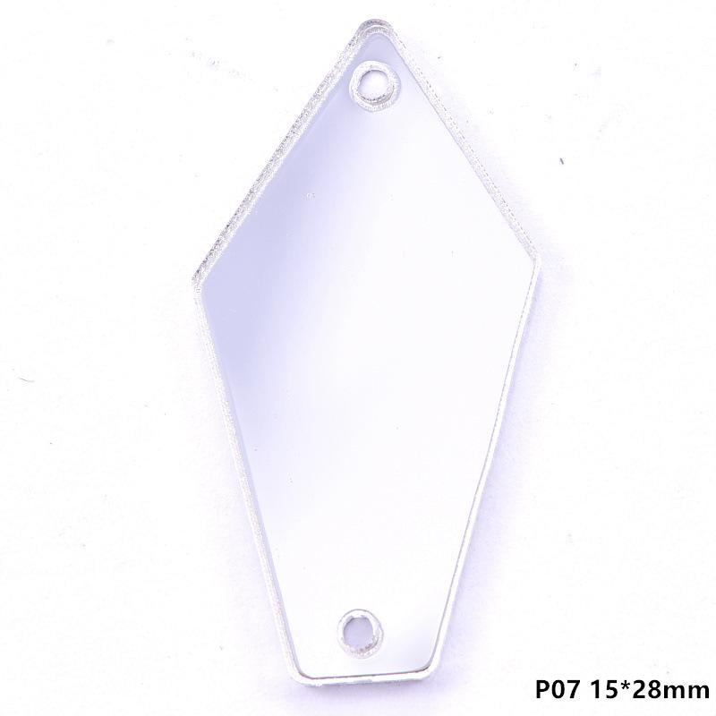 Acrylic Hand Seam Drill, Flat Bottom Special-Shaped Mirror Diy Clothing Decoration Jewelry Mirror Accessories Seam Drill