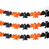 Halloween Spider & Bat Pumpkin Bunting - Festive Paper Decorations