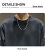 Men's Trendy Striped Crewneck Sweatshirt - Autumn 2025 Casual Heavyweight Long Sleeve Top