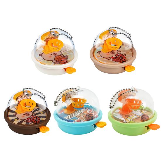 Mini Finger Basketball Shoot Game Handheld Desktop Basketball Hoop Game Machine Push Basketball Launching Toy Toddlers Party Favors