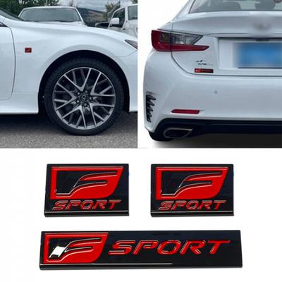 3 Stück 3D F-Sport Emblem Seitenkotflügel Heckklappe Abzeichen Dach für IS250 350 GS35 450