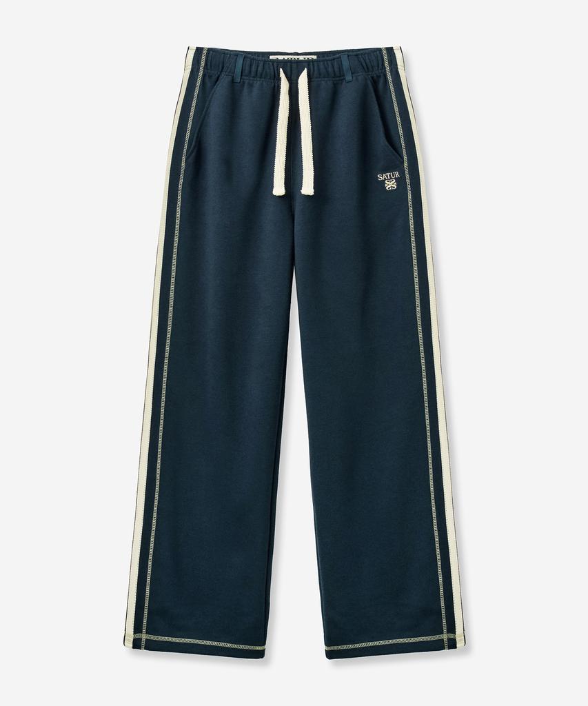 SATUR Rawton Stitch Track Pants Navy