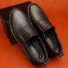 New Men's Casual Shoes, Comfortable and Breathable Loafers, Anti-slip and Wear-resistant Handcrafted Leather Shoes for Banquets