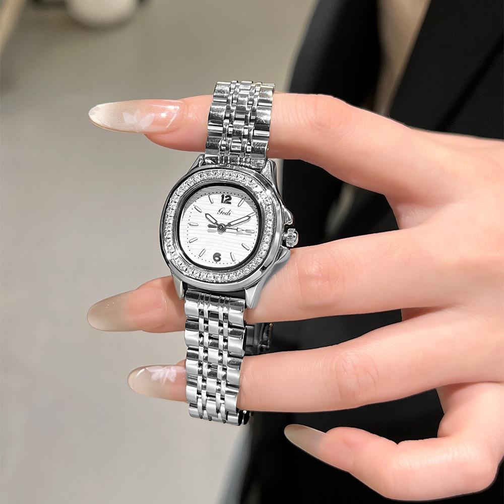 Fashion Diamond Gypsy Women'S Watch Luxury Stainless Steel Nautilus Watch Waterproof Quartz Women'S Watch