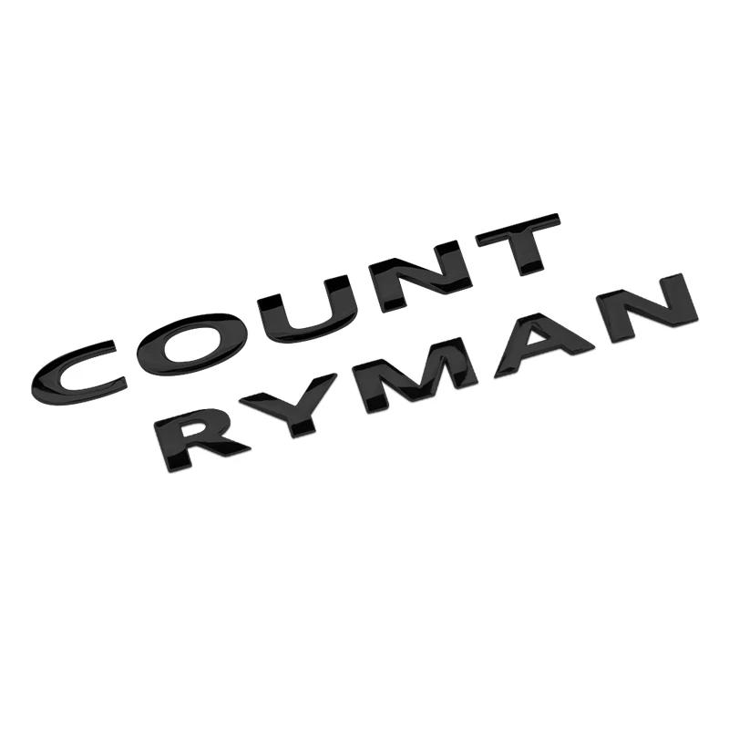 Car Tail Metal 3D Letters Sticker And Emblem Rear Trunk Decoration For MINI Cooper Countryman R60 F60 Car Styling Accessories