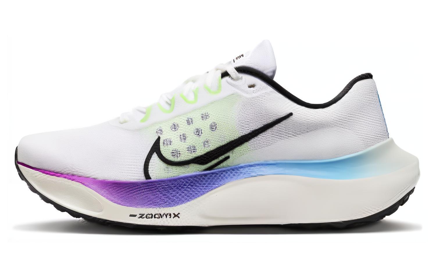 

Nike Zoom Fly 5 White Black Multi Color FQ6851-101 40