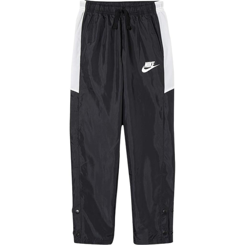 Nike Kids Logo Print Elastic Waist Knitted Sports Pants Kids bottoms Black CU9298-010