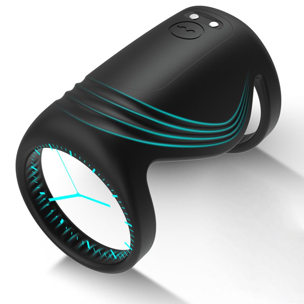 Bluetooth Penis Vibrator for Men Masturbator Penis Delay Trainer Cock Ring Glans Massager Male Sex Toy for Adult