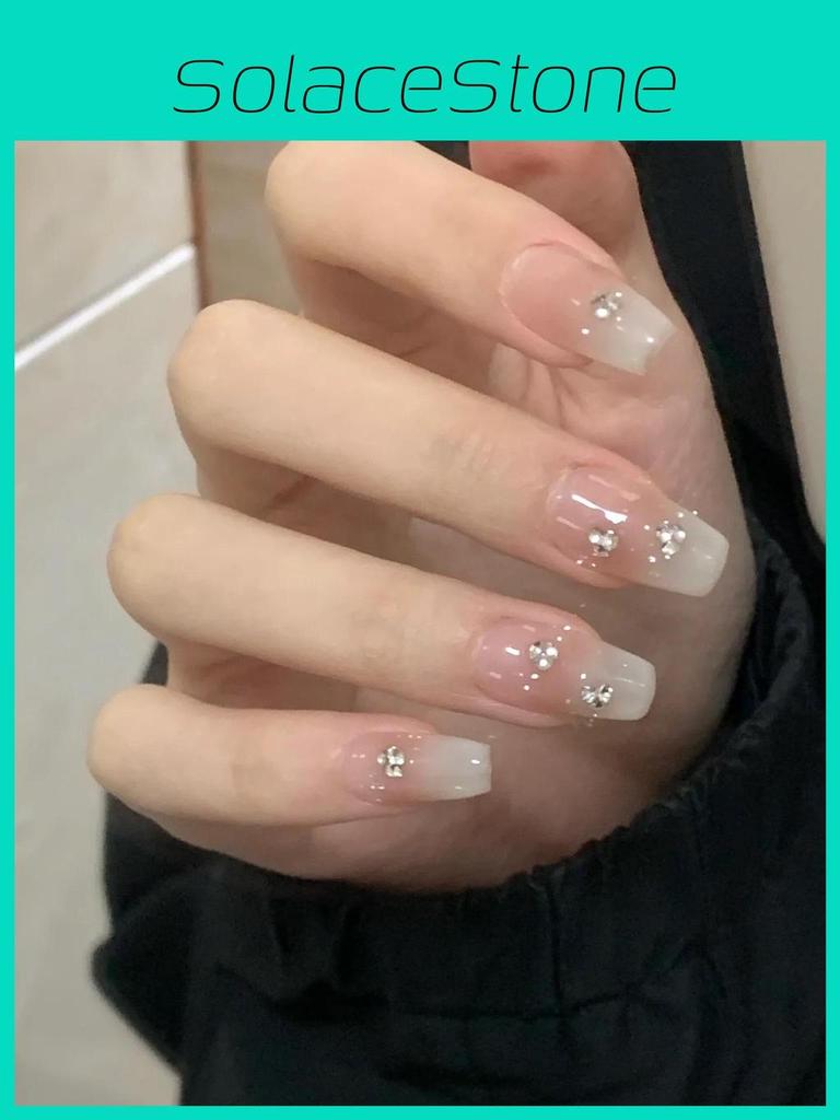 Trendy Nail Art Adhesive With Removable Flashy Gems In Stylish Pure Desire Design