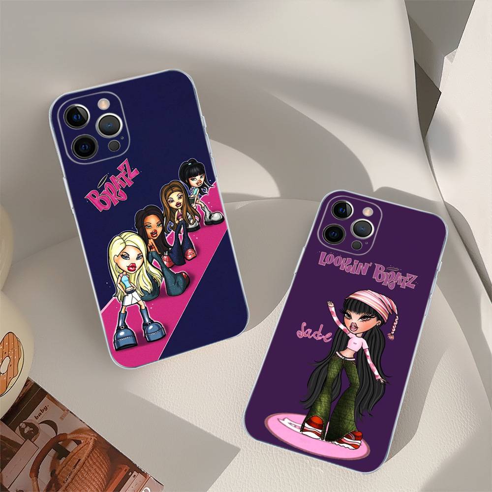 B-Bratzs Phone Case For iPhone 17 16 15 14 13 11 12 Pro Max 16 Plus Transparent
