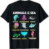 Animals Of The World Sea Creatures Funny Ocean Humor Meme T-Shirt