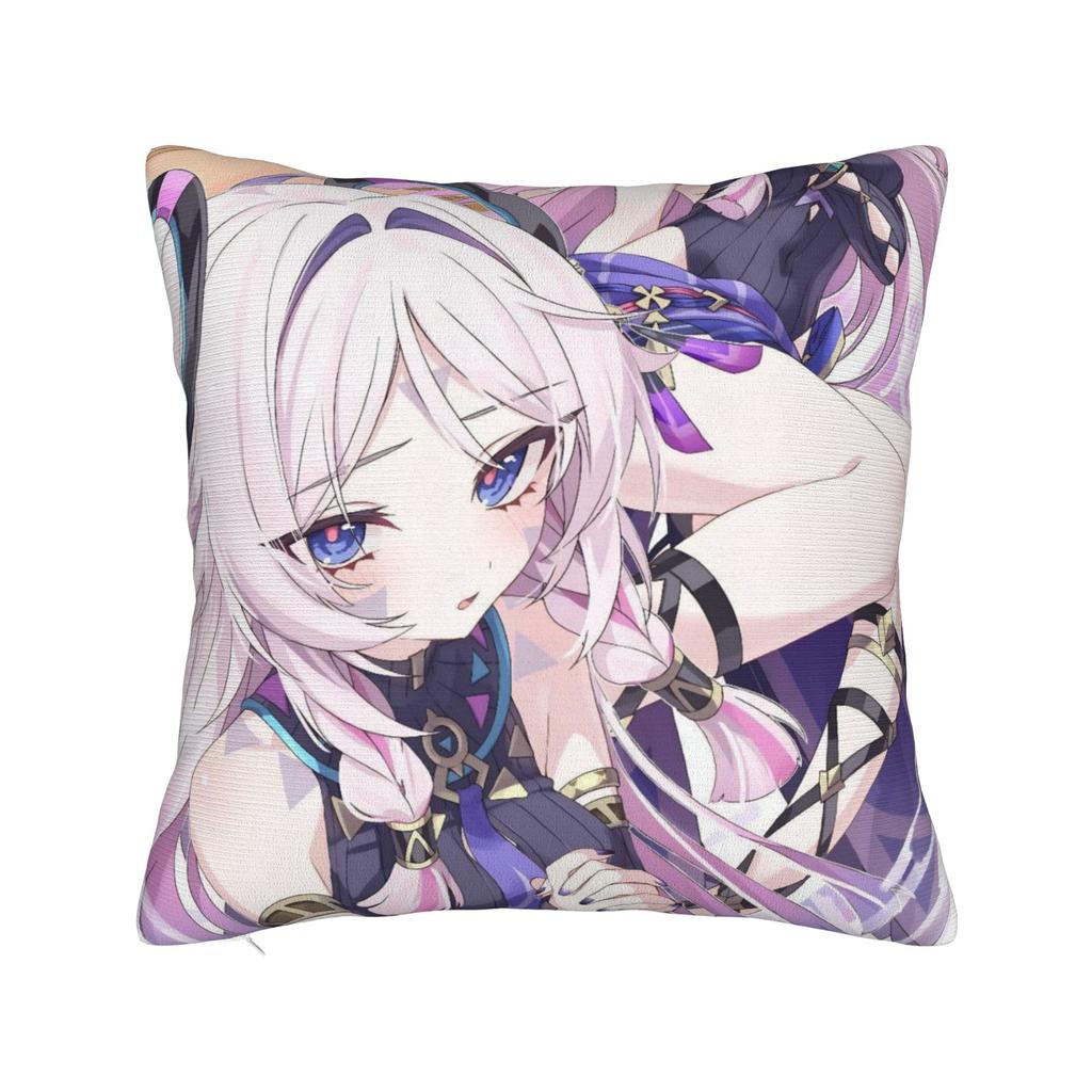 Furina Genshin Impact Waifu Pillowcase Double-Sided Printing Polyester Cushion Cover Decoration Pillow Case Cover Car Square