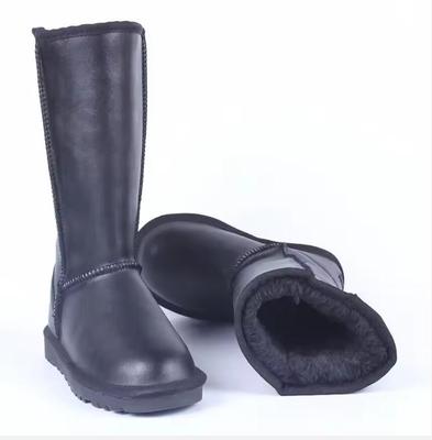 Fashion Waterproof Non-Slip Genuine Leather Snow Boots Women Australia Boots Winter Boots Women Warm Long Boots Botas Mujer