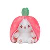 Strawberry Bunny Plush: Cute Radish-Inspired Companion with Big Ears