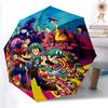 1pc Adventures in Space and Time Super Mario Galaxy Fashion Automatic Open/CloseCartoon Umbrella, Portable Compact Umbrella for Men & Women J001