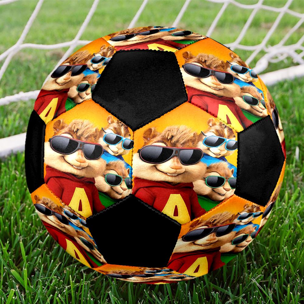 Ballon de football Alvin et les Chipmunks Taille 5, Convient pour les matchs en intérieur et en extérieur, un cadeau adapté à tous.