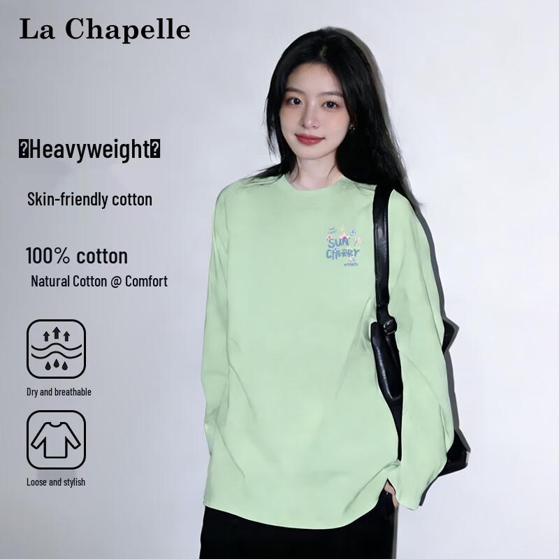 La Chapelle Women s 100% Cotton Long Sleeve T-Shirt XL
