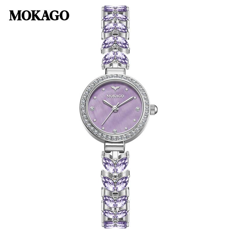 Женские кварцевые часы MOKAGO с хвостом русалки - Циферблат из перламутра в корпусе из сплава