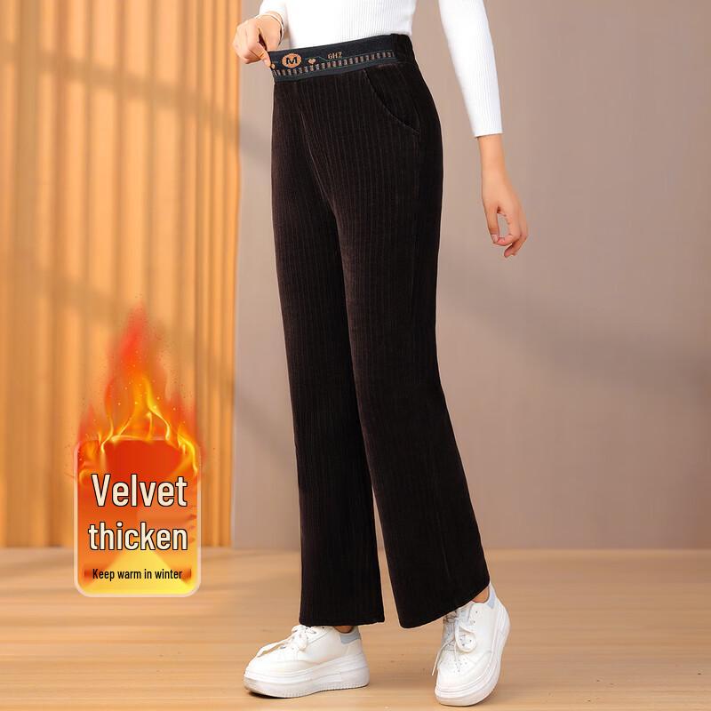 

Pasite Women s Warm Chenille Straight-Leg Casual Pants 2XL