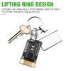 Multifunction Dimming Flashlight Keychain Waterproof Usb Leb Rechargeable With Magnet Clip On For Runners Pocket Portable Bright
