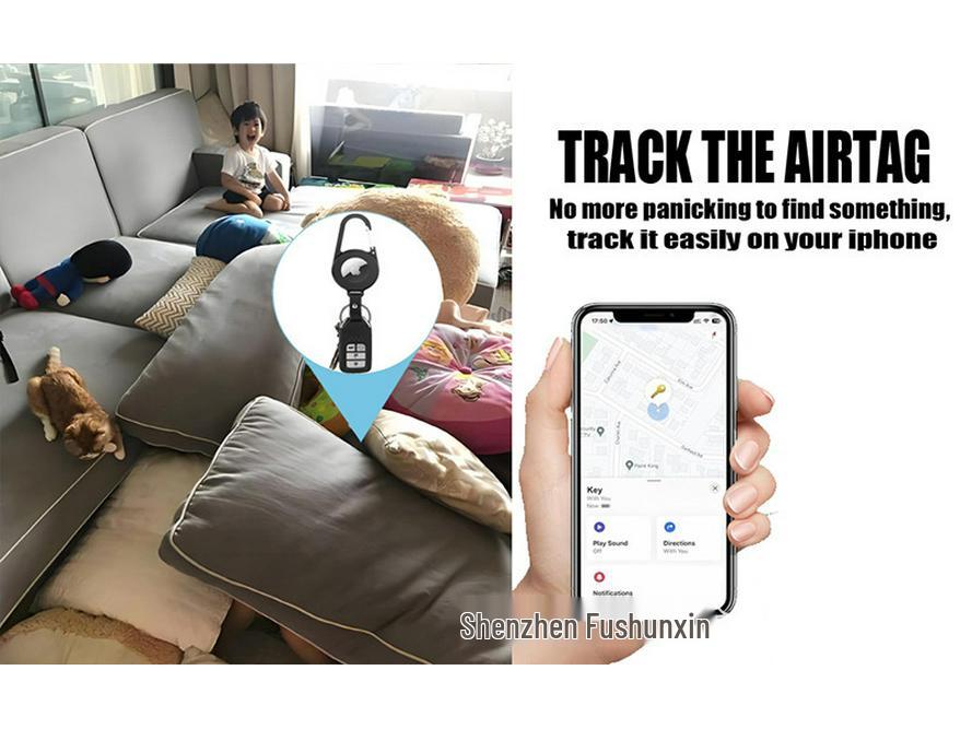 Outdoor Climbing Buckle with Apple AirTag Holder for Phone Tracking