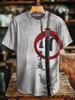 Trend Japanese Samurai Cat 3D Print T-shirt Men Women Fashion Street Oversized Short Sleeve Tops Tees Men Clothing Hombre Ropa