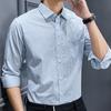 Autumn Casual Plaid Pure Cotton Shirt for Men
