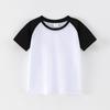 Kids Shoulder Short Sleeve T-Shirt, Pure Cotton Round Neck Summer New Children's Clothing Support Custom Print