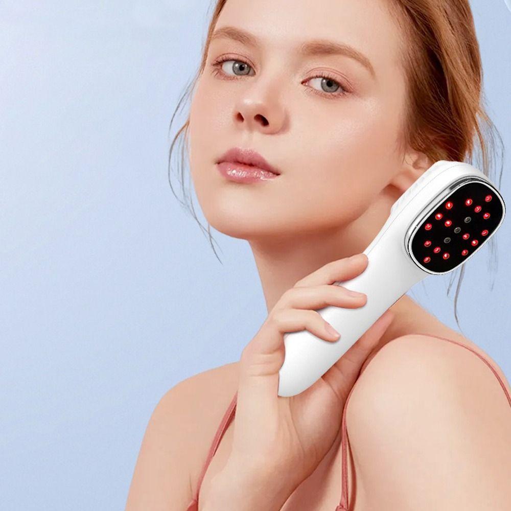 Plastic Red Light Therapy Device 650nm+808nm Facial Skincare Infrared Beauty Device Handheld Laser Therapy Device Health Care