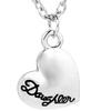 2Pcs Women Necklaces Plated Mother Daughter Heart Pendant Necklaces for Mothers Day