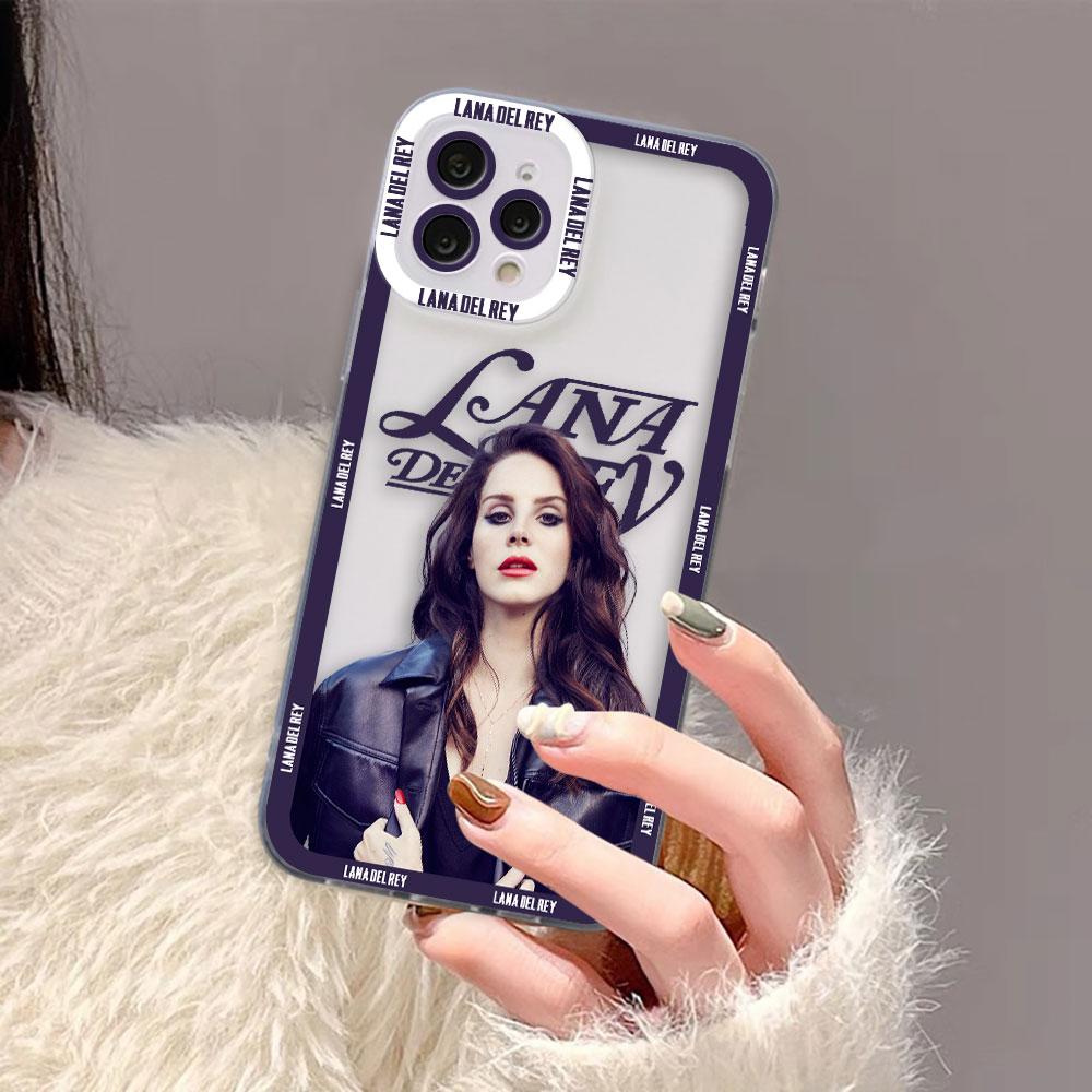 Singer L-Lana Del Rey Cover Clear Phone Case For iPhone Apple 17 17E AIR 16E 16 15 14 12 13 11 Pro 8 7 Plus Max TPU Case Shell