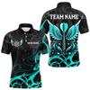 Mode Darts Grafisk Pikétröja För Män Anpassat Namn Knappslå 3D-tryckta Pikétröjor Trend Överdimensionerad Lös Barn Sport T-shirts