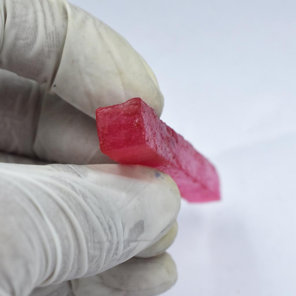 35 Ct Dyed Raw Red Ruby Rough Natural Uncut CERTIFIED Loose Gemstone