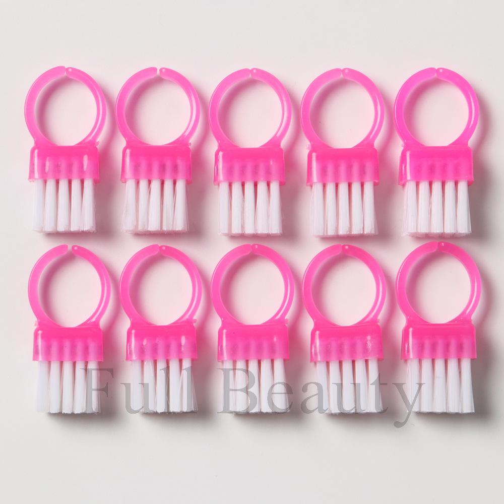 Nail Art Tool Portable Mini Croissant Brush Nail Art Multifunctional Translucent Clean Nail Plastic Dust Brush Tool