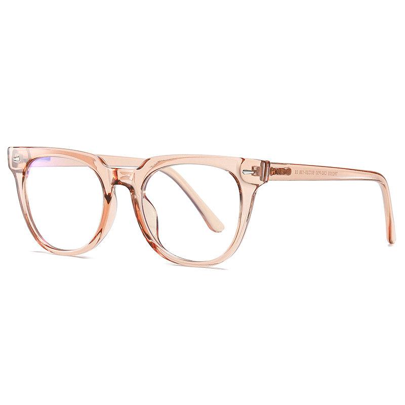 Trend Retro Blue Light Blocking Glasses Ultralight Computer Reading Glasses for Women Men Spring Leg UV400 Protection