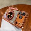 Gradient Glitter Diamond Magnetic Case For 17 16 15 14 13 12 11 ProMax Plus For Magsafe Mirror Stand Cover For Air