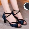 High Heel Ladies' Dancing Shoes for Latin Tango Ballroom Salsa Dance with Soft Sole