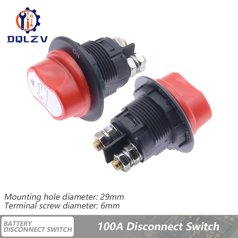 DC 32V Car Battery Switch Disconnecter Power Isolator 50A 100A 200A 300A Cut Off Rally Switch Kit For Car Motorcycle Truck Boat