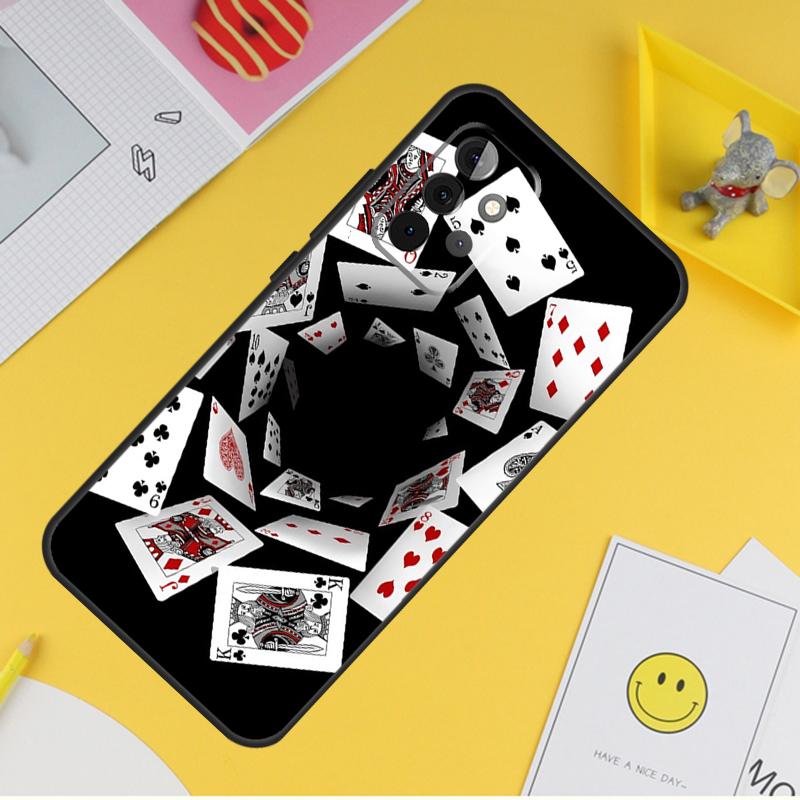 Poker Playing Card Case For Samsung Galaxy A15 A17 A54 A34 A14 A13 A23 A33 A53 A52 A32 A12 A56 A36 A16 A35 A55